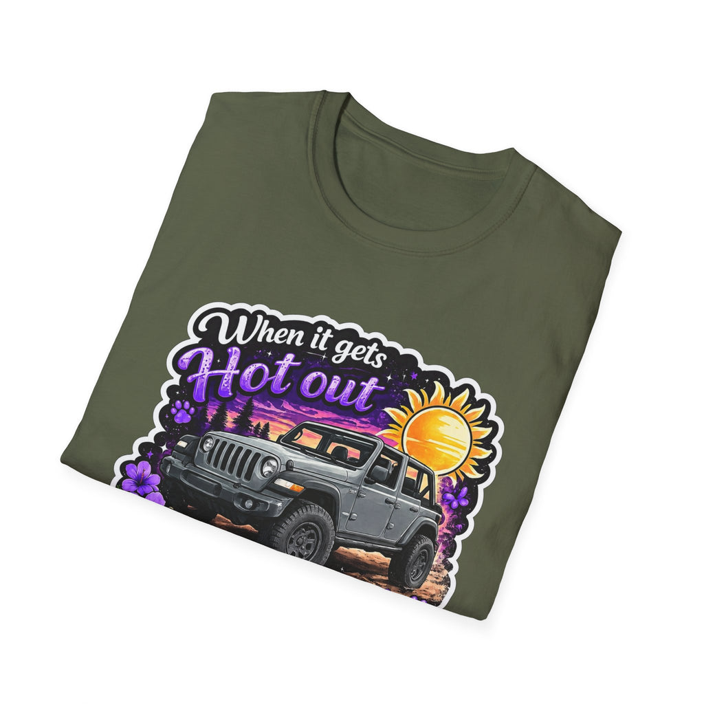 When It Gets Hot (Purple) Unisex Softstyle T-Shirt