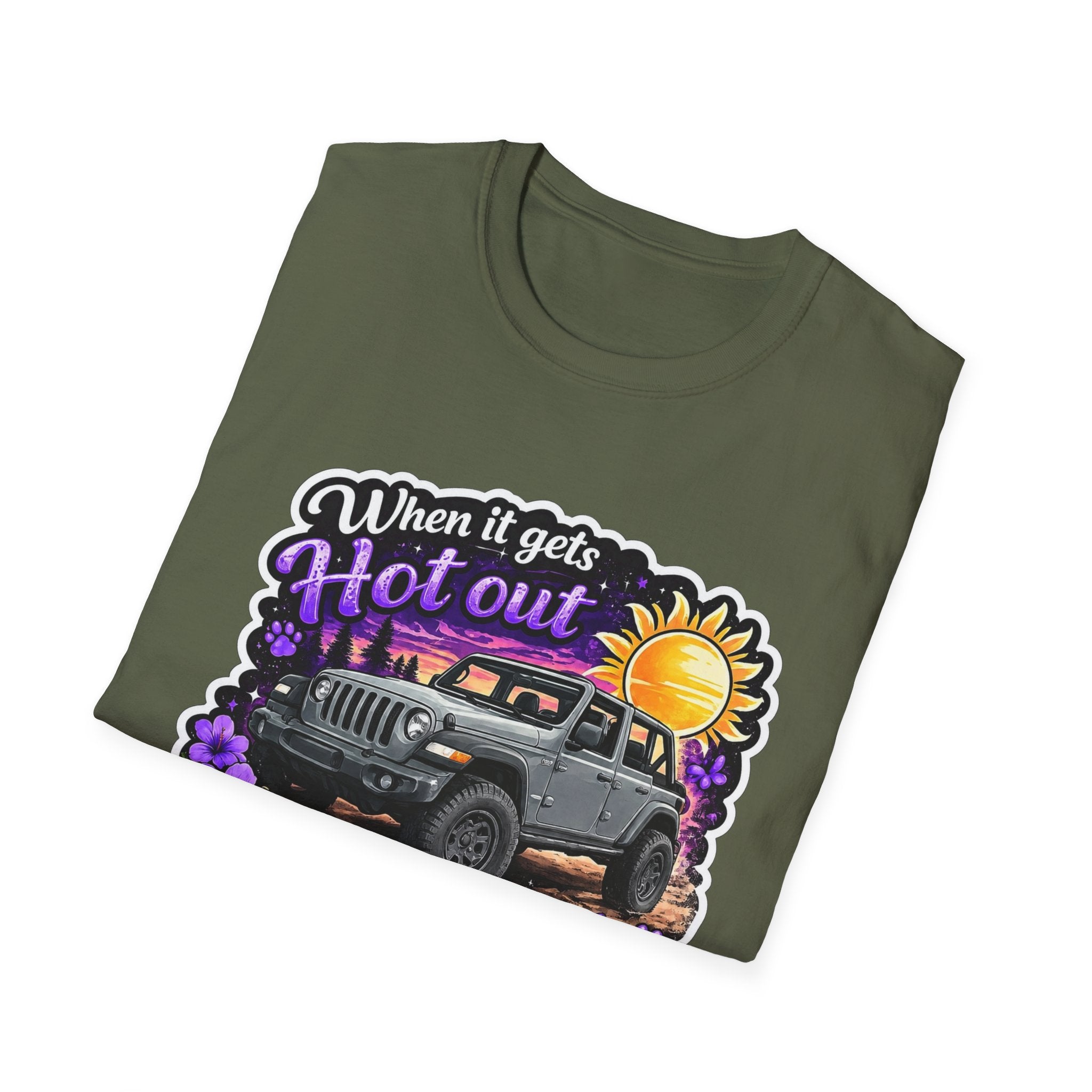 When It Gets Hot (Purple) Unisex Softstyle T-Shirt