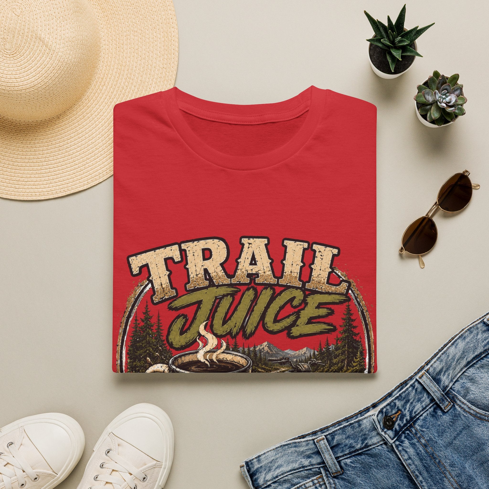 Trail Juice T-Shirt — Vintage Outdoor Camping Graphic