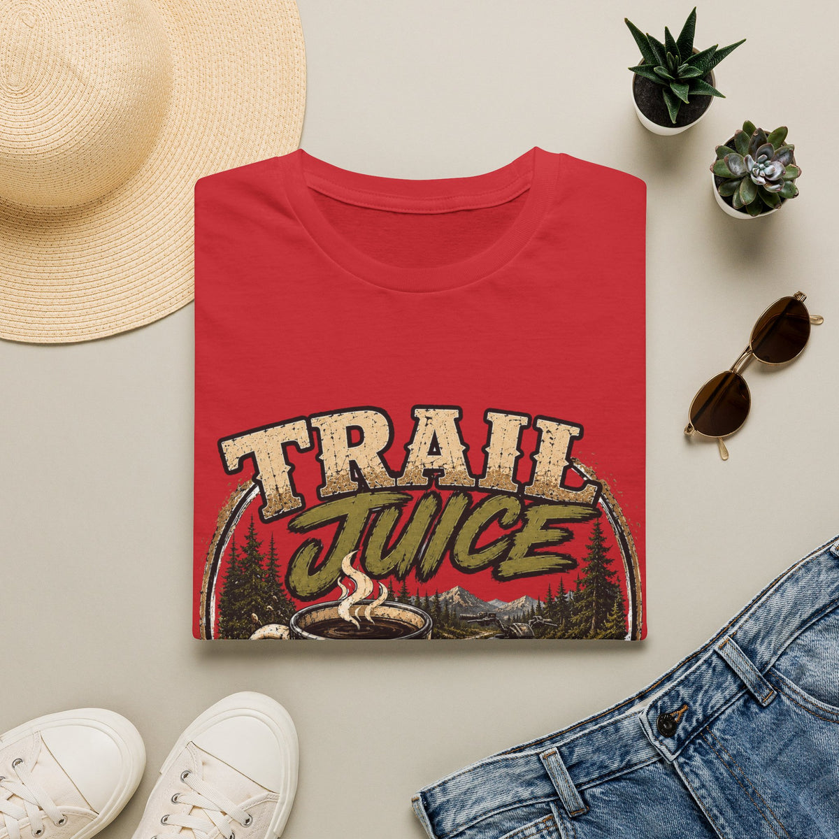 Trail Juice T-Shirt — Vintage Outdoor Camping Graphic