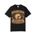 America Runs On T-Shirt — "Sweet Tea, Freedom & Poor Decisions" Vintage Patriotic Tee