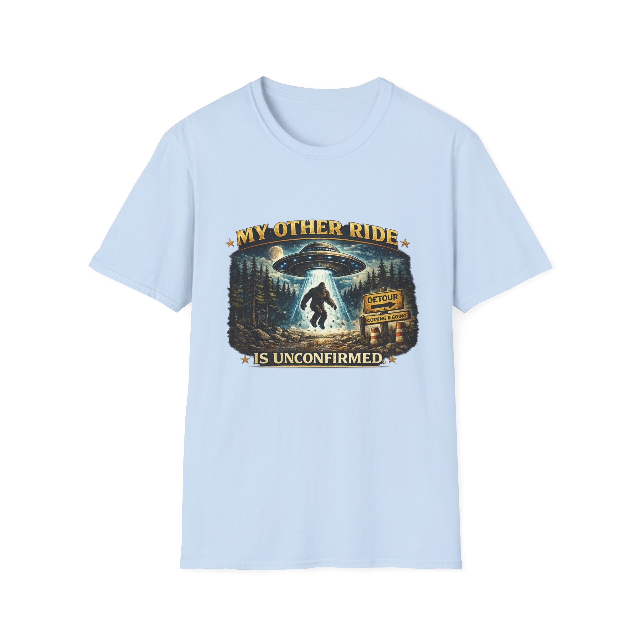 UFO Tee — "My Other Ride is Unconfirmed" Alien Abduction T-Shirt