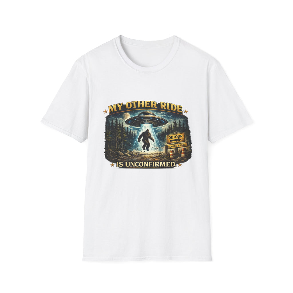 UFO Tee — "My Other Ride is Unconfirmed" Alien Abduction T-Shirt
