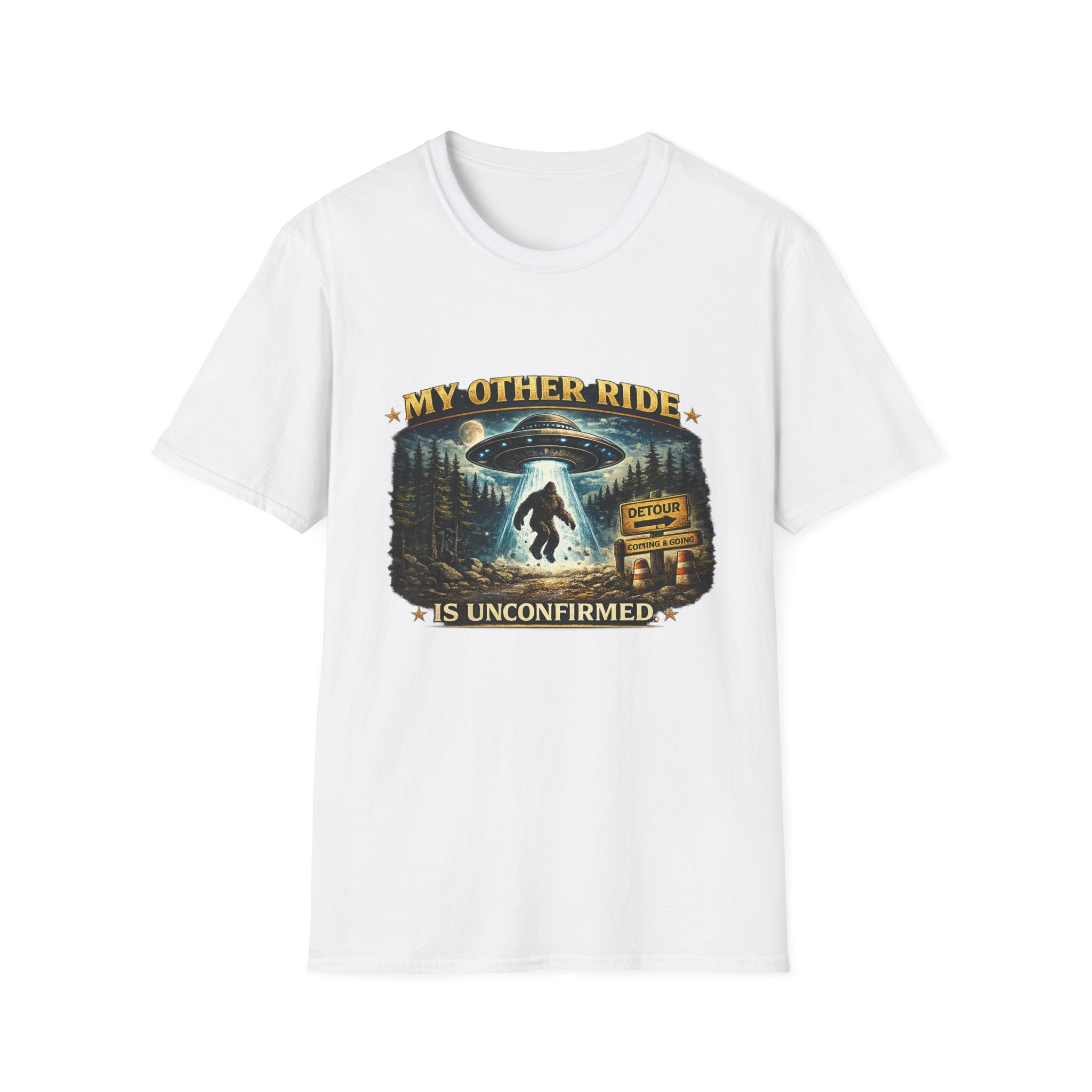 UFO Tee — "My Other Ride is Unconfirmed" Alien Abduction T-Shirt