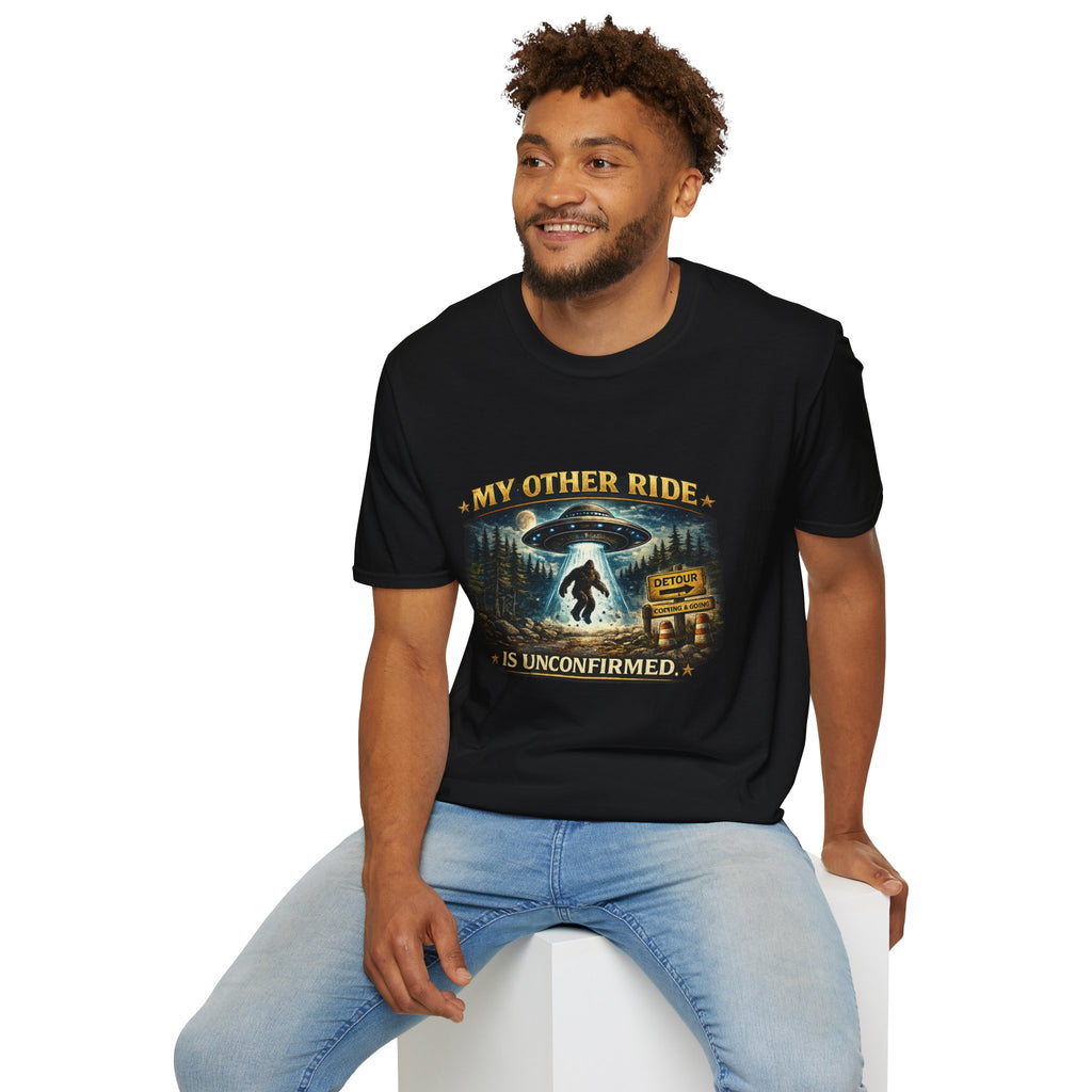 UFO Tee — "My Other Ride is Unconfirmed" Alien Abduction T-Shirt