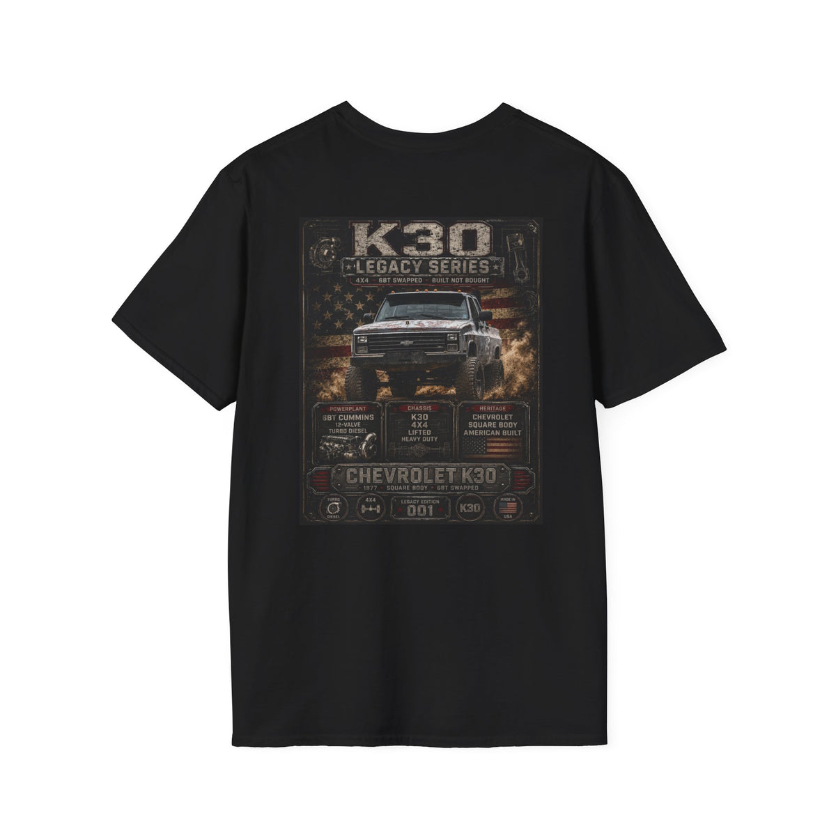 K30 Legacy Edition 001 Chest Patch Tee — T-Shirt