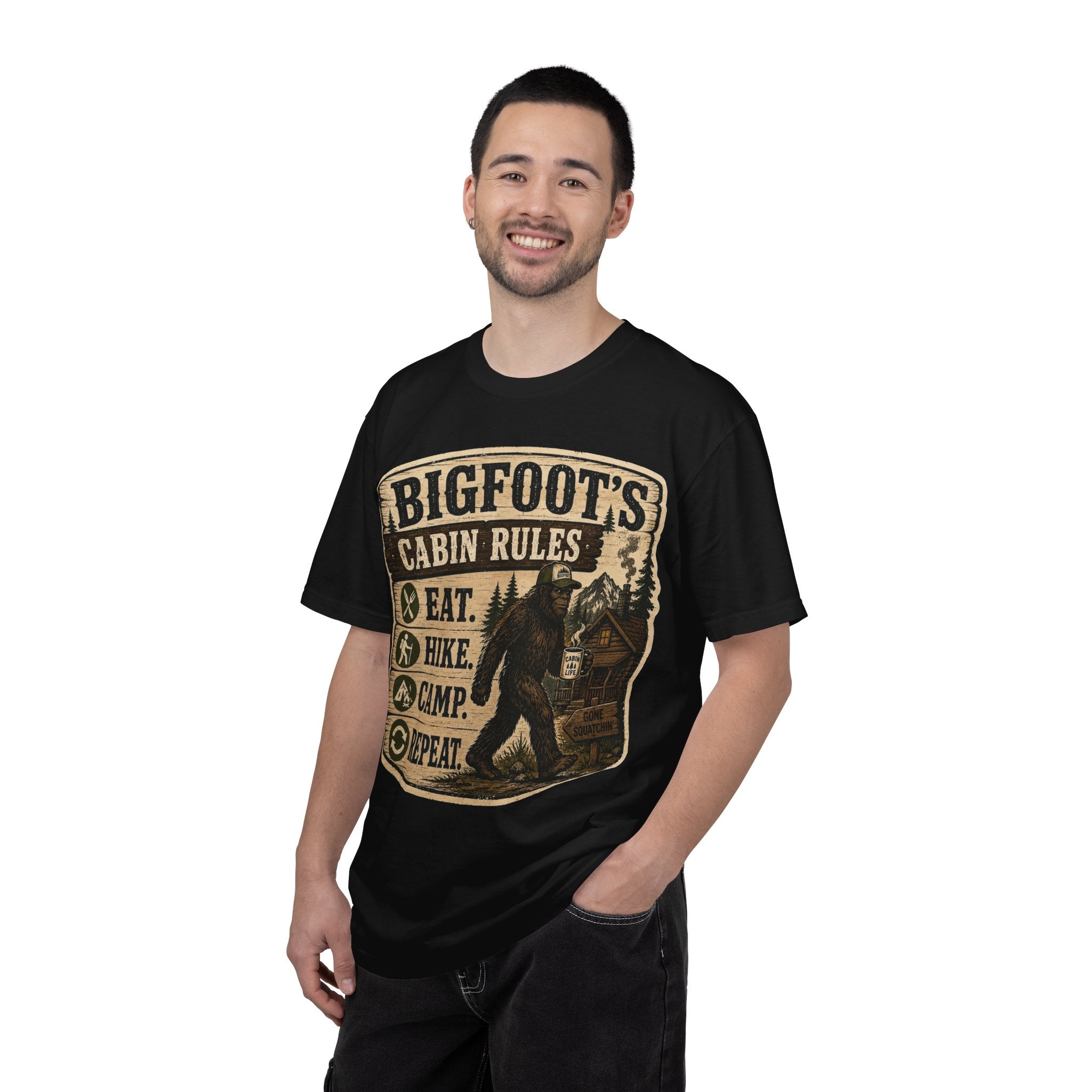 Bigfoot's Cabin Rules T-shirt