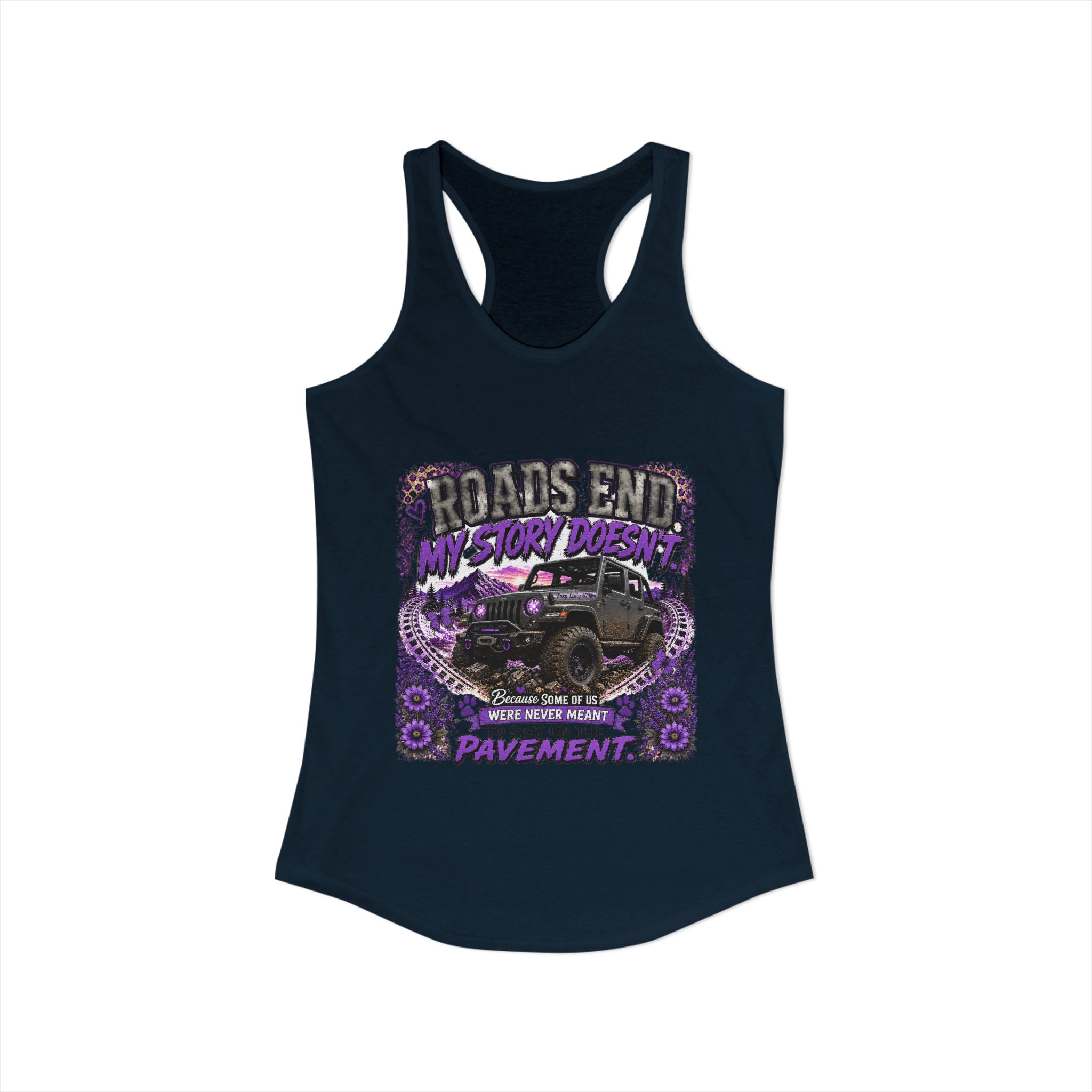 Roads End My Story Doesn't Women's Ideal Racerback Tank