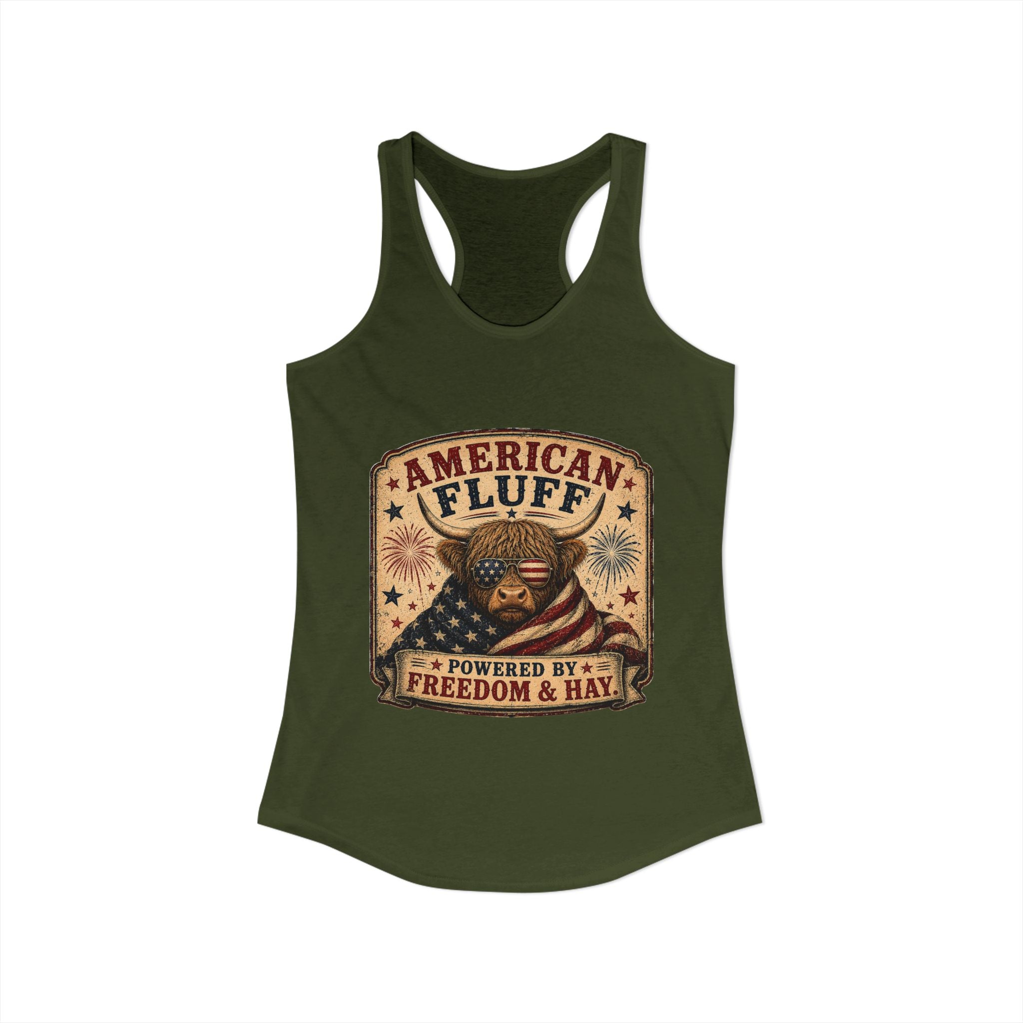 American Fluff Women's Ideal Racerback Tank