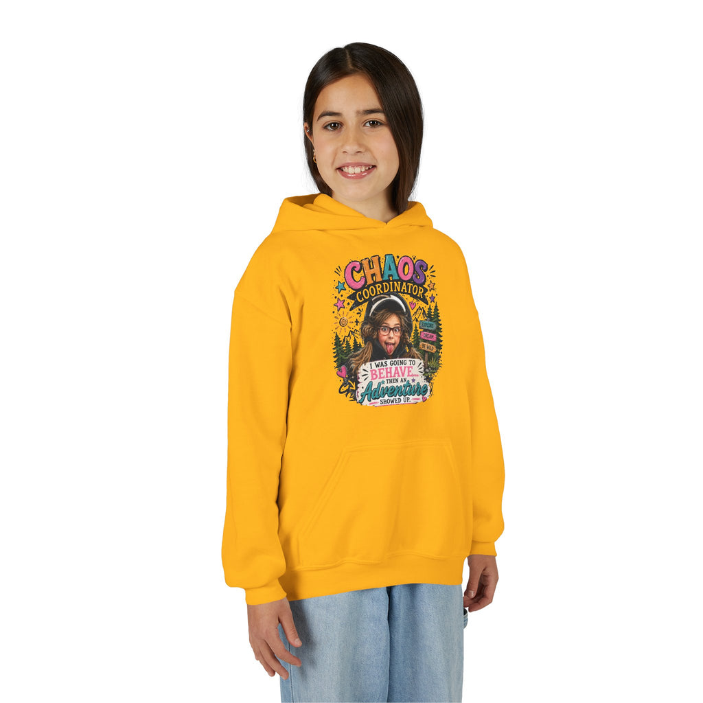 Youth Hoodie - "Chaos Coordinator" Funny Christmas Sweatshirt for Kids