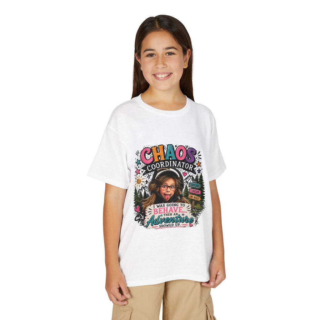 "Chaos Coordinator" Adventure Graphic Kids Tee - Youth T-Shirt -