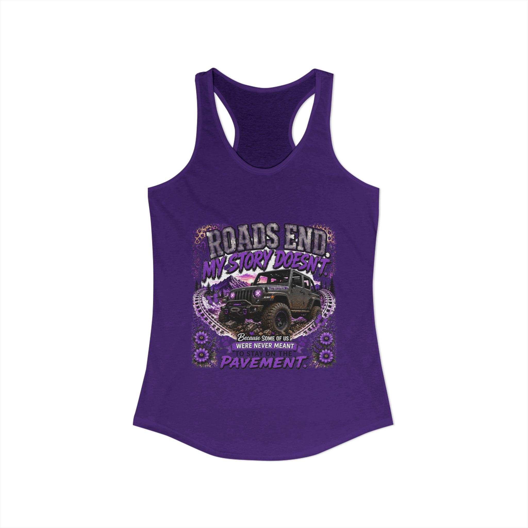 Roads End My Story Doesn't Women's Ideal Racerback Tank