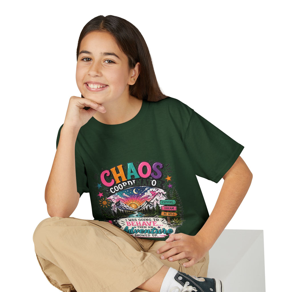 'Chaos Coordinator' Adventure Graphic Tee (Was Going to Behave, Then an Adventure Showed Up) — Youth T-Shirt