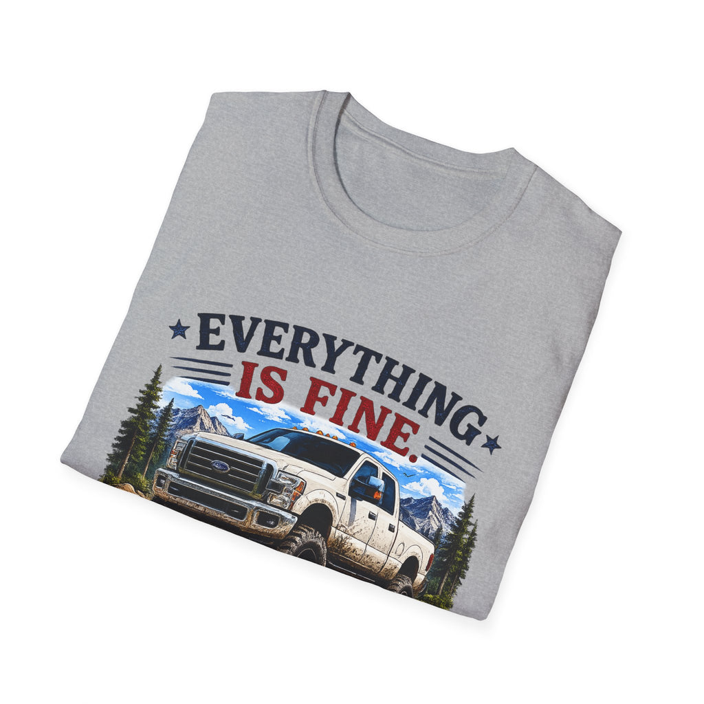 Everything Is Fine That's My Final Answer Truck Softstyle T-Shirt
