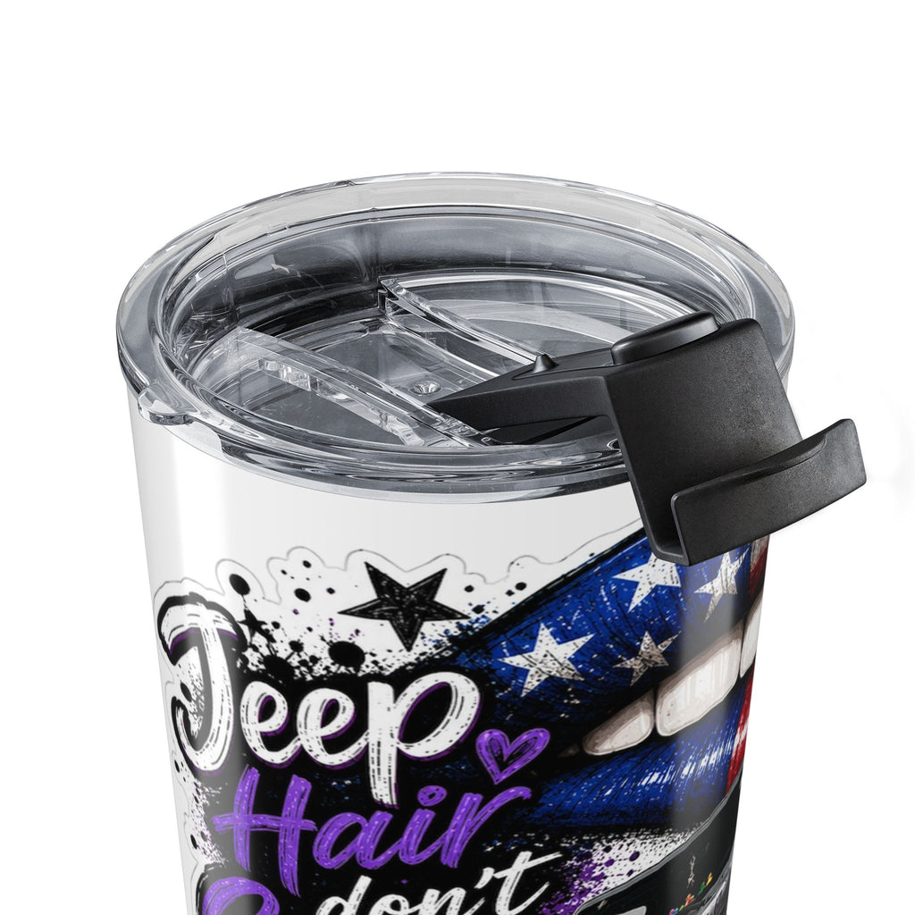 "Just a Girl" Off‑Road Travel Mug — 20oz Patriotic Jeep Tumbler