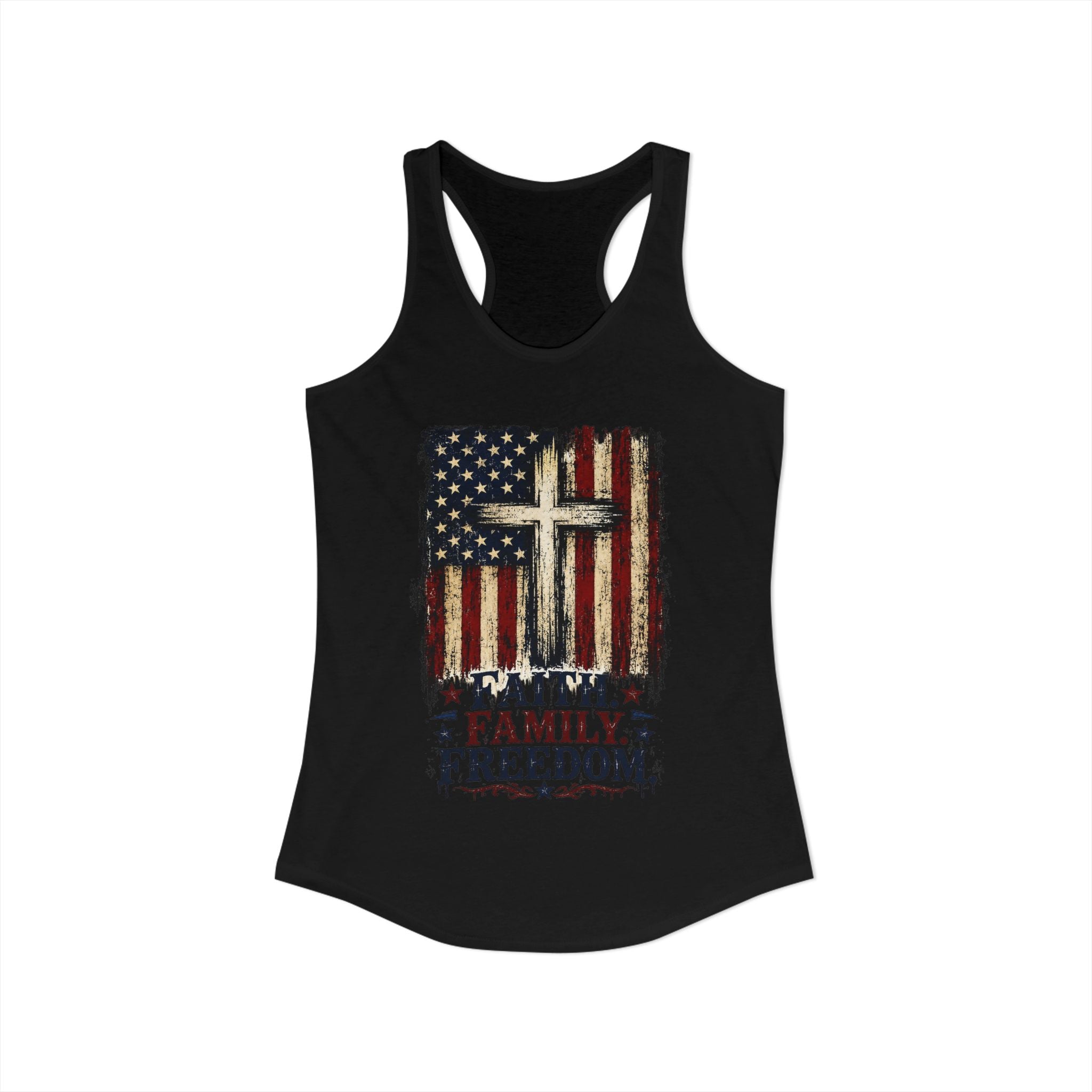 4th of July Women's Racerback Tank — Patriotic Independence Day Tank Top