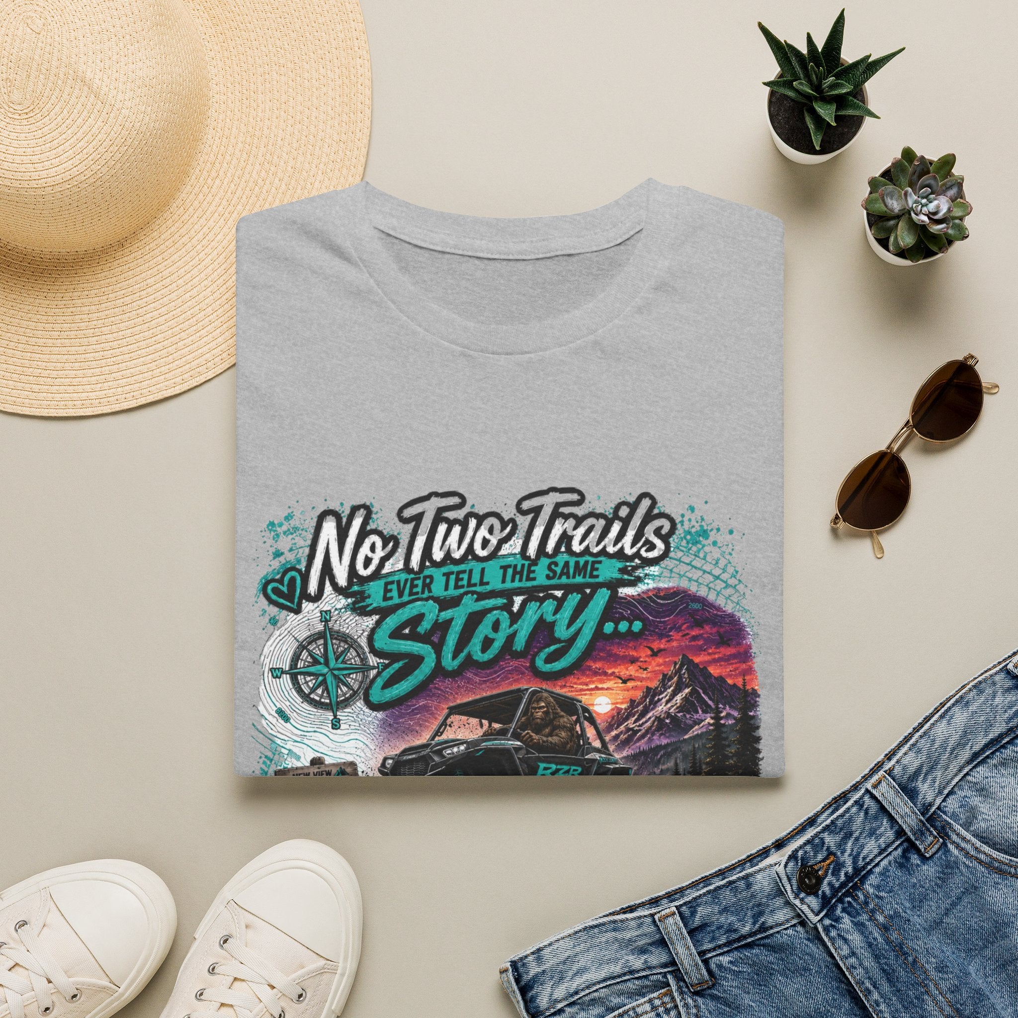 Adventure T‑Shirt — "No Two Trails Ever Tell the Same Story" Outdoor Graphic Tee