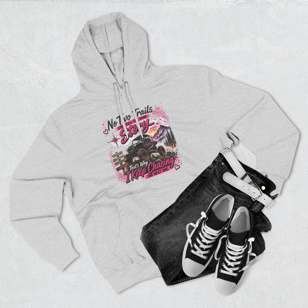 No Two Trails Stay the Same Motorcycle Hoodie – Retro Road Trip Graphic Sweatshirt