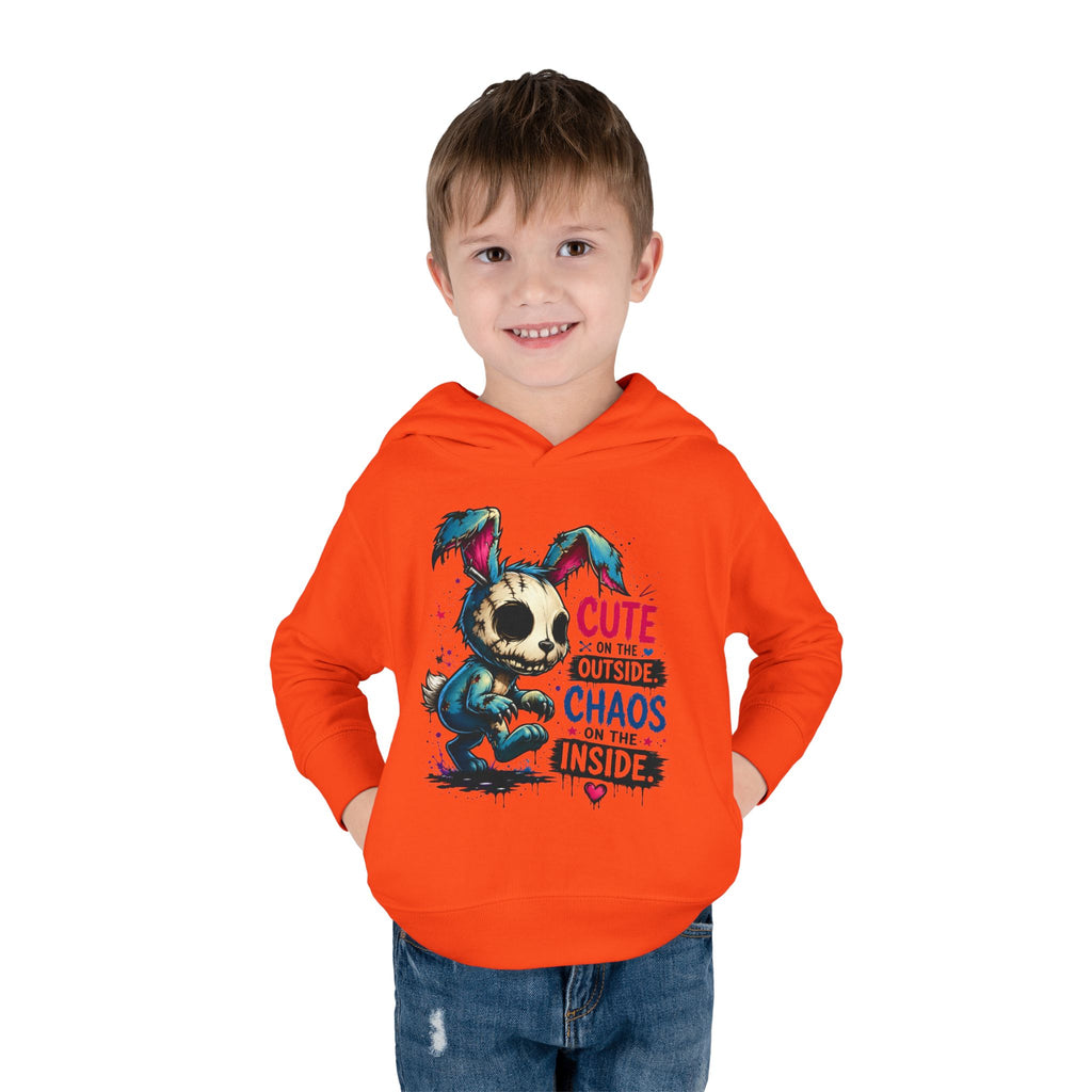 Cute on the outside Choas on the inside Toddler Pullover Fleece Hoodie