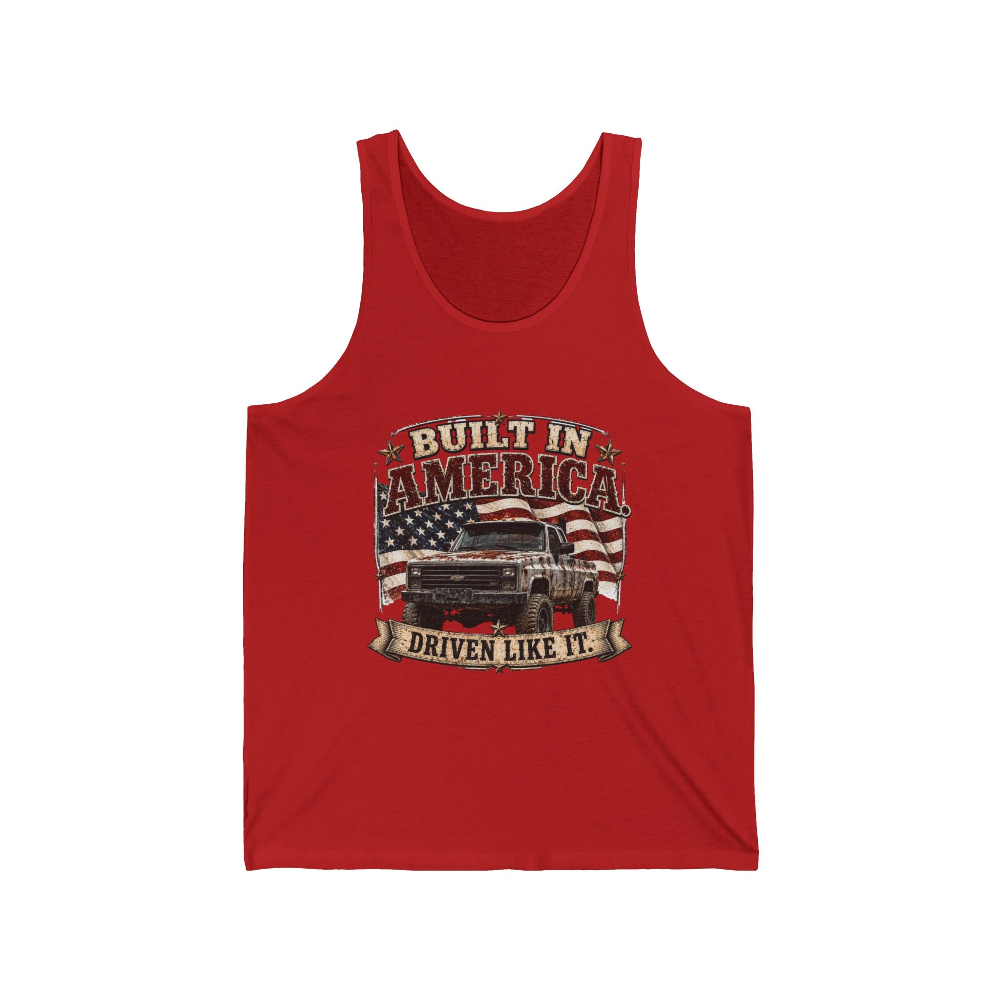 Built In America Chevy Truck Jersey Tank