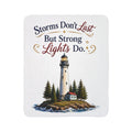 Storms Don't Last But Strong Lights Do Fleece Sherpa Blanket