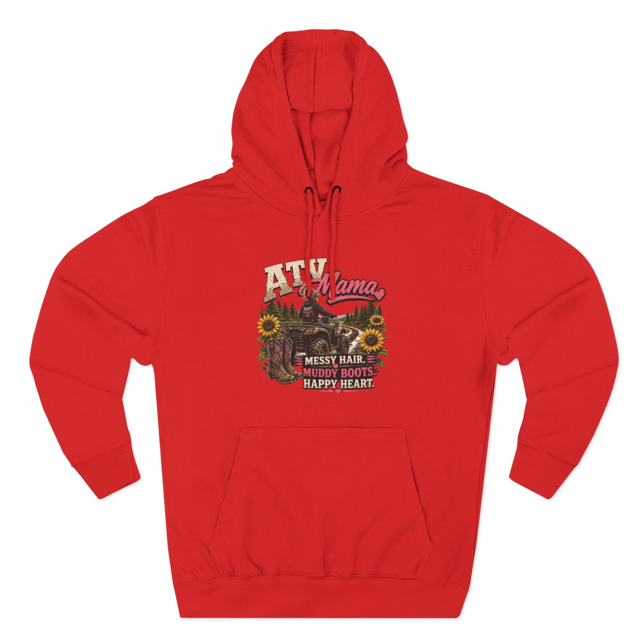 Mama Farm Hoodie — Messy Hair, Muddy Boots Graphic Sweatshirt