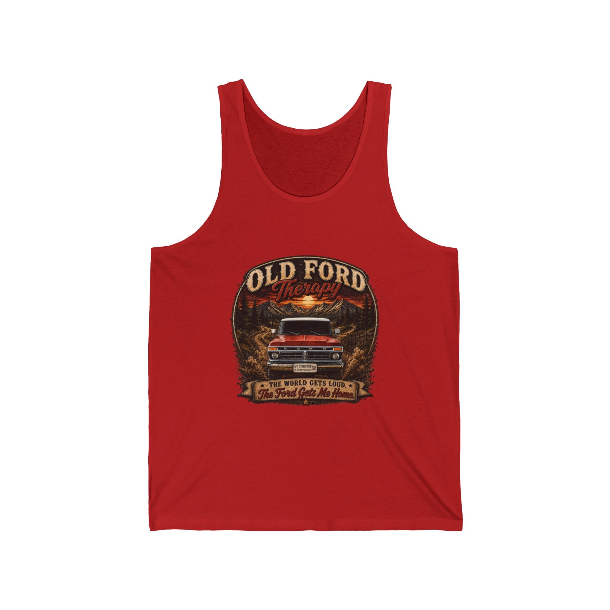 Old Ford Pickup Vintage Tank Top — Retro Truck Graphic Tank