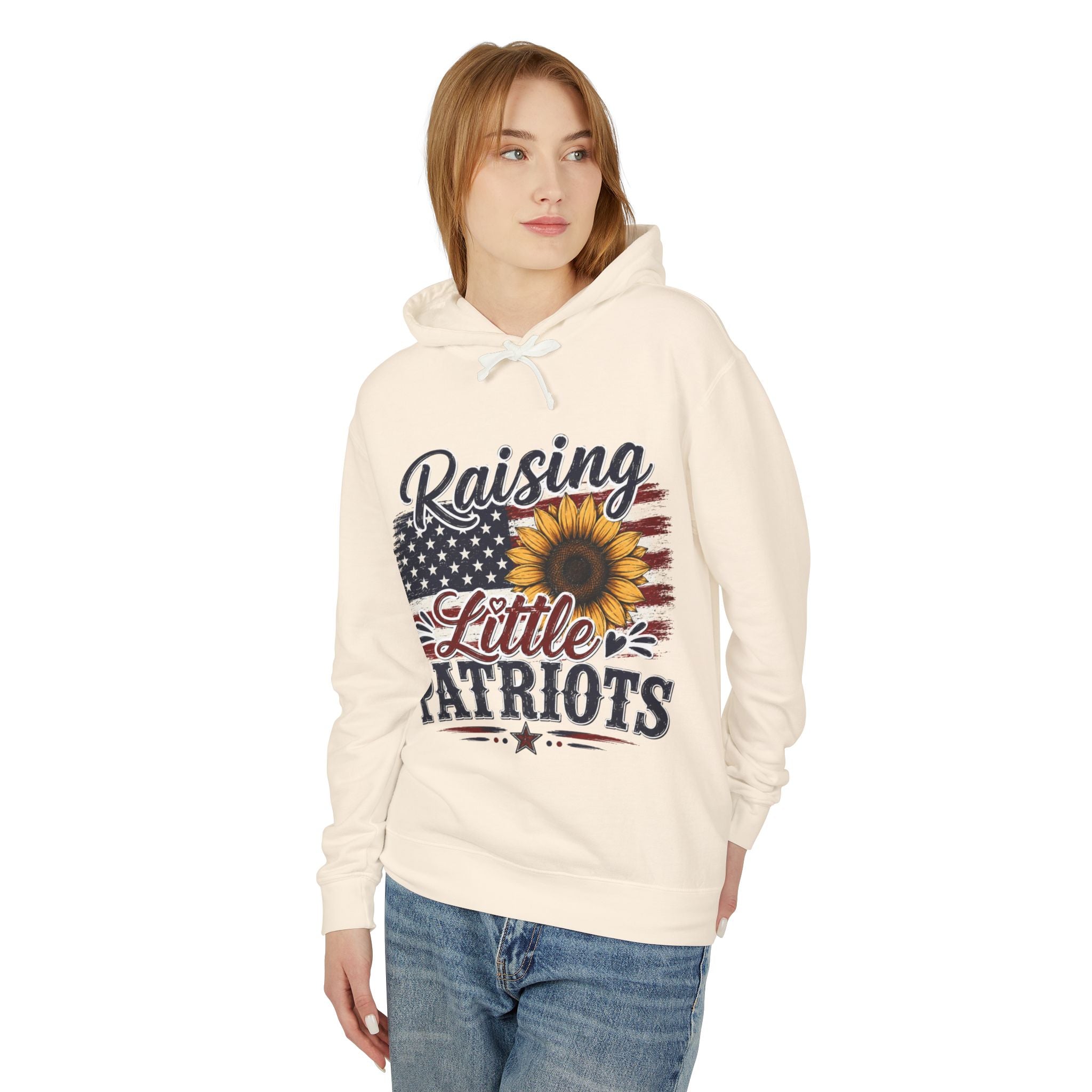 Raising Little Patriots 4th of July Hoodie — Patriotic Independence Day Sweatshirt