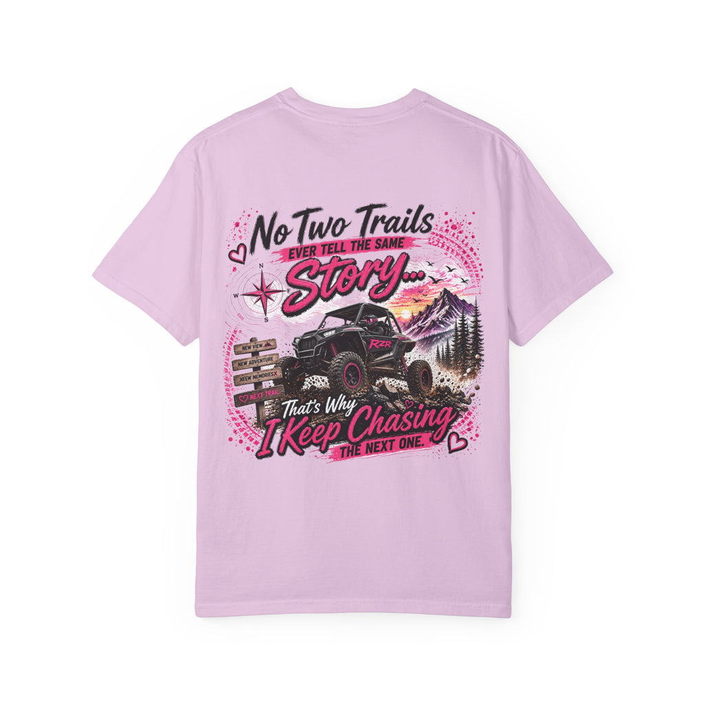 Off-Road Adventure T-Shirt — "No Two Trails Ever Tell the Same Story" Graphic Tee