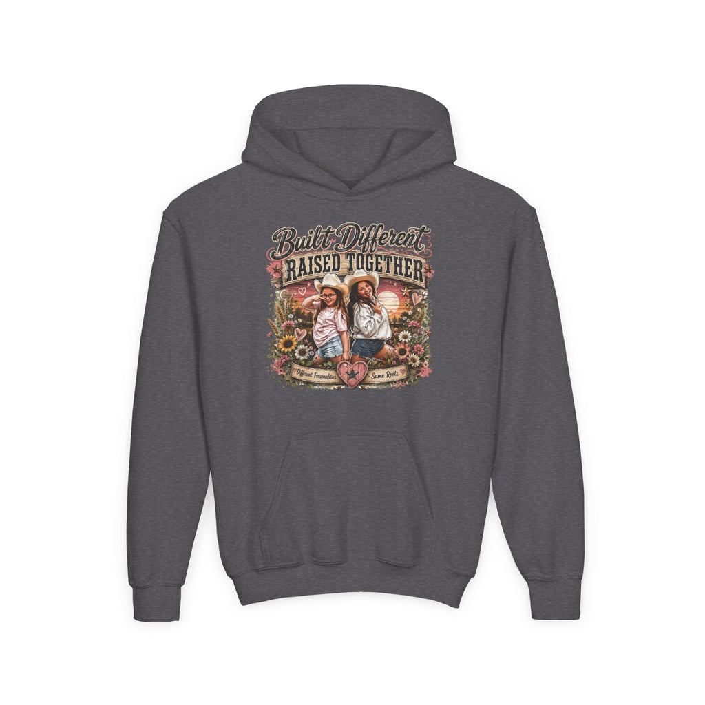 Built Different Raised Together Youth Heavy Blend Hooded Sweatshirt