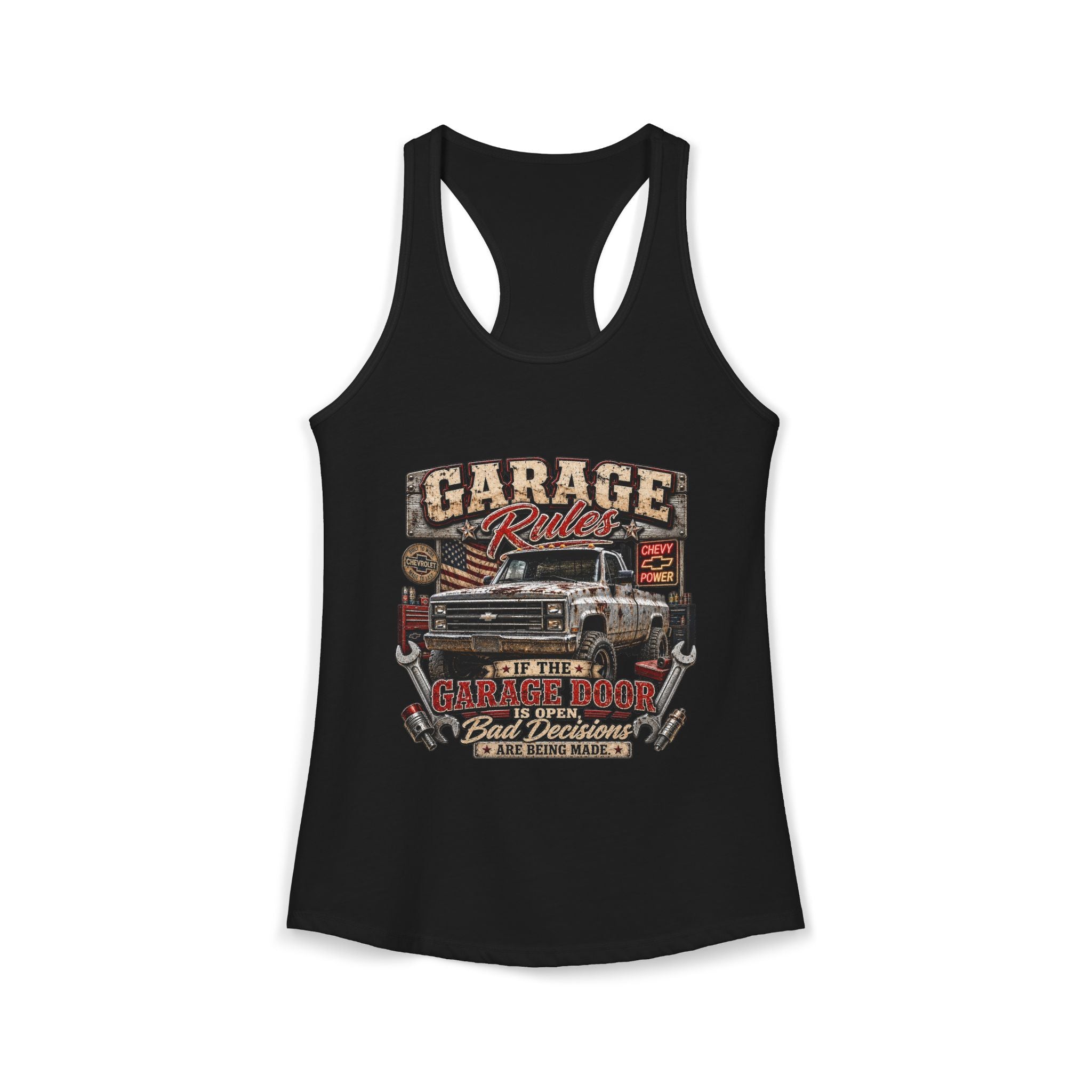 Garage Rules Ideal Racerback Tank