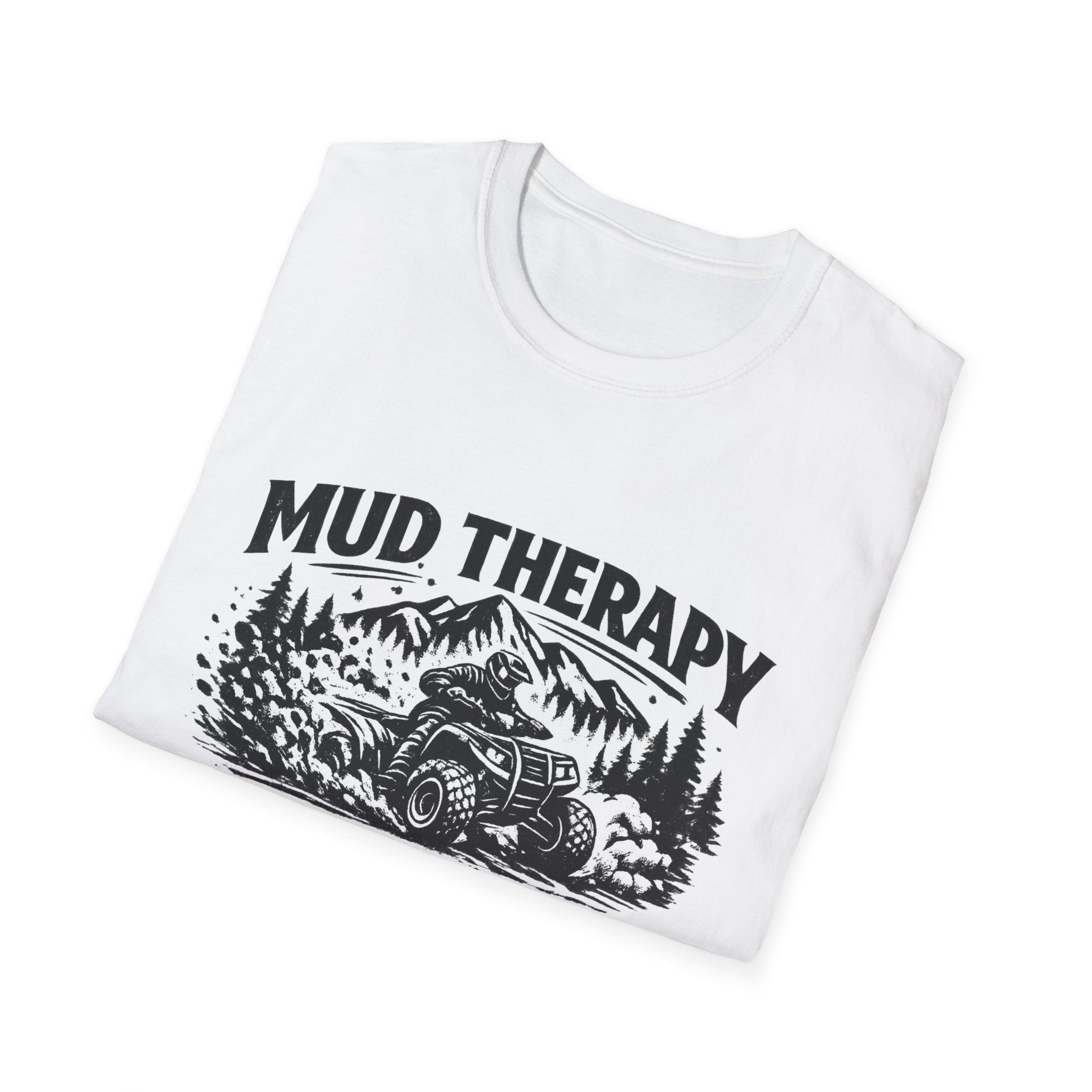 Mud Therapy T-Shirt — Off‑Road ATV Dirt Riding Graphic Tee