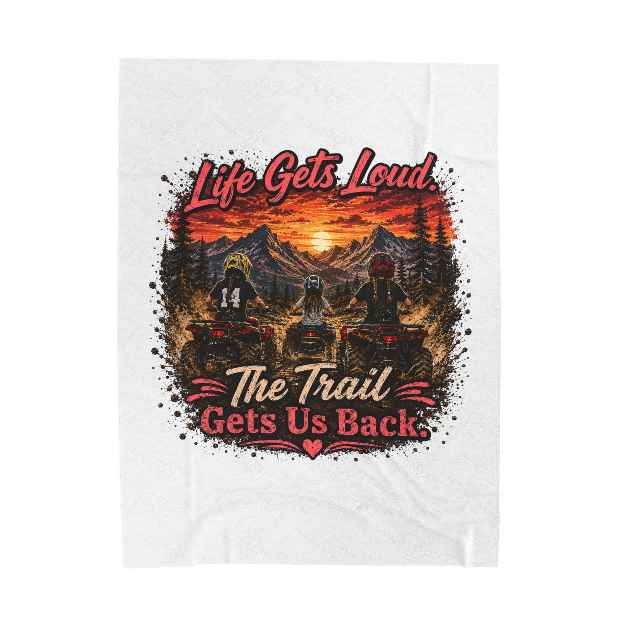 Lets Get Loud Velveteen Plush Blanket
