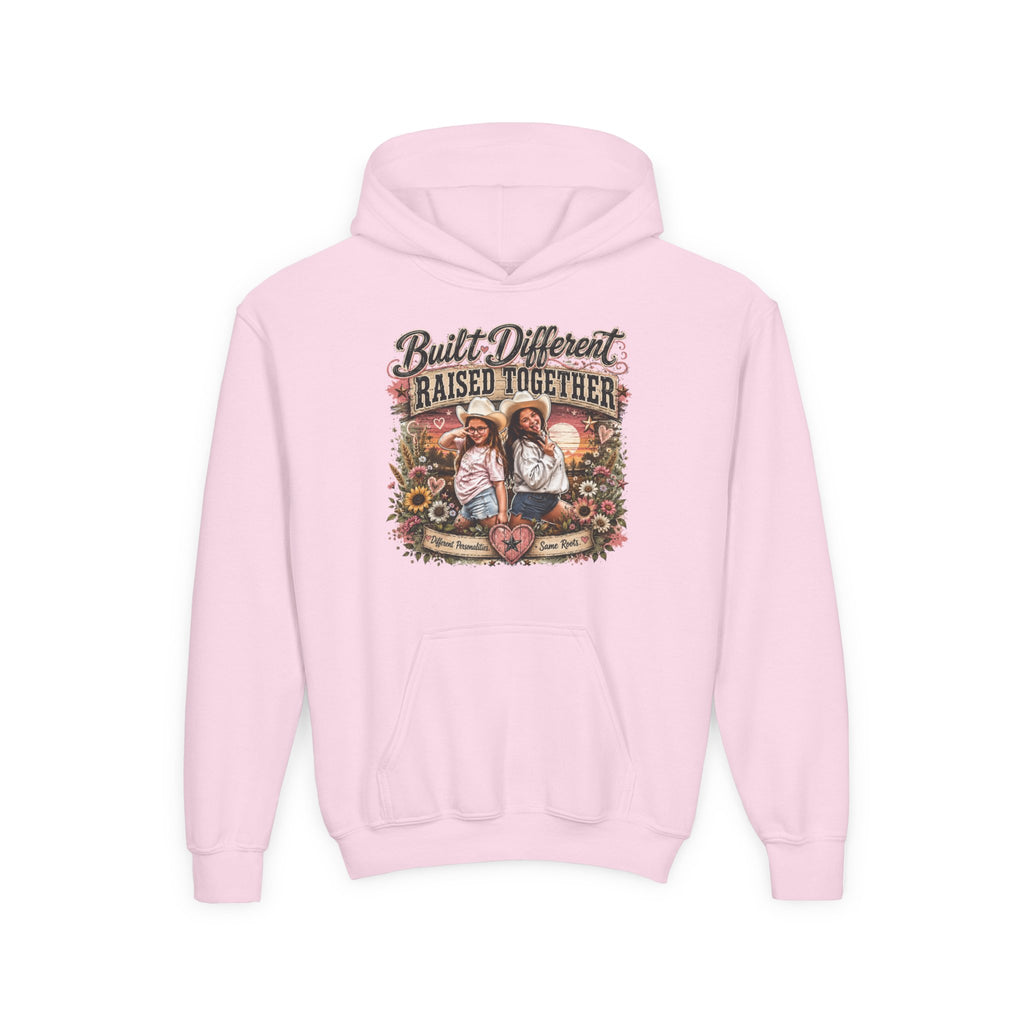 Built Different Raised Together Youth Heavy Blend Hooded Sweatshirt