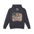 Liberty Runs Deep Hoodie — Patriotic Statue of Liberty Flag Sweatshirt