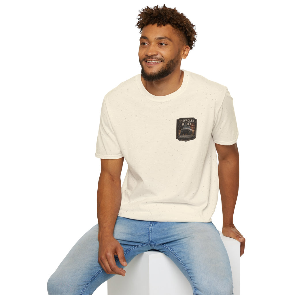 Square Body Soul - Chevrolet K30 Vintage Truck Pocket T‑Shirt