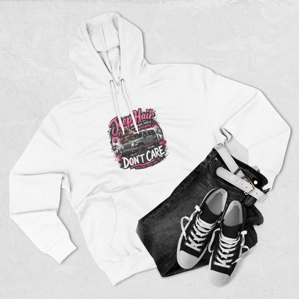 Jeep Hair Don't Care Three-Panel Fleece Hoodie
