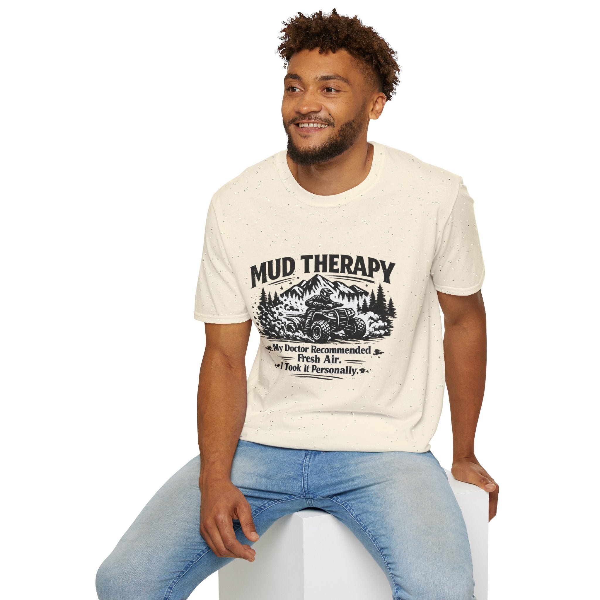 Mud Therapy T-Shirt — Off‑Road ATV Dirt Riding Graphic Tee
