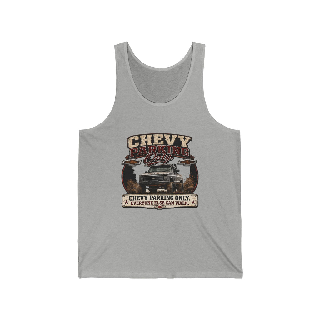 "Chevy Parking Only" Vintage Muscle Car Tank Top - Chevy Classic Truck Tank