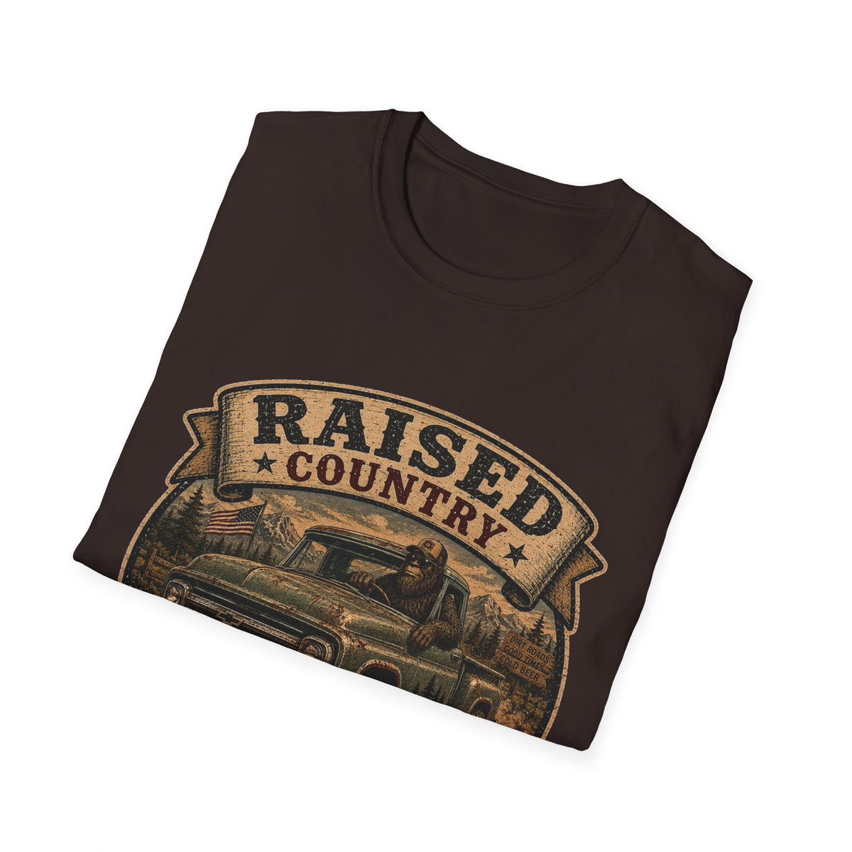 Raised Country T-Shirt — "Too Country for City Problems" Vintage Truck Tee