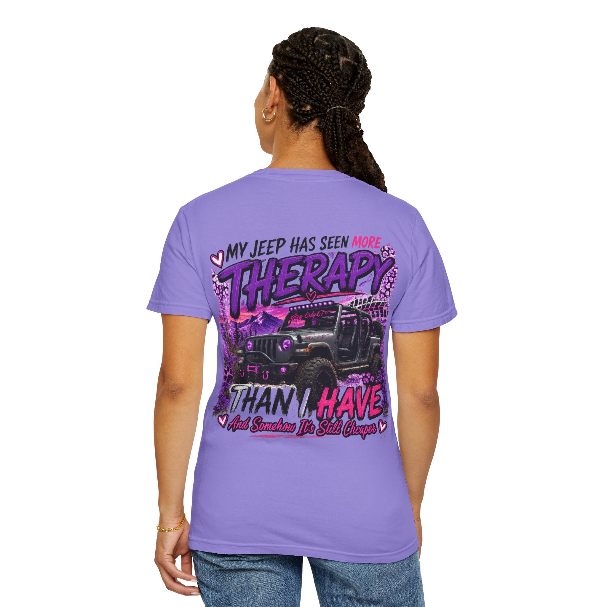 Jeep Therapy T‑Shirt — My Jeep Has Seen More Therapy Than I Have Graphic Tee