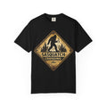 Sasquatch Crossing T-Shirt — Vintage Bigfoot Warning Sign Tee
