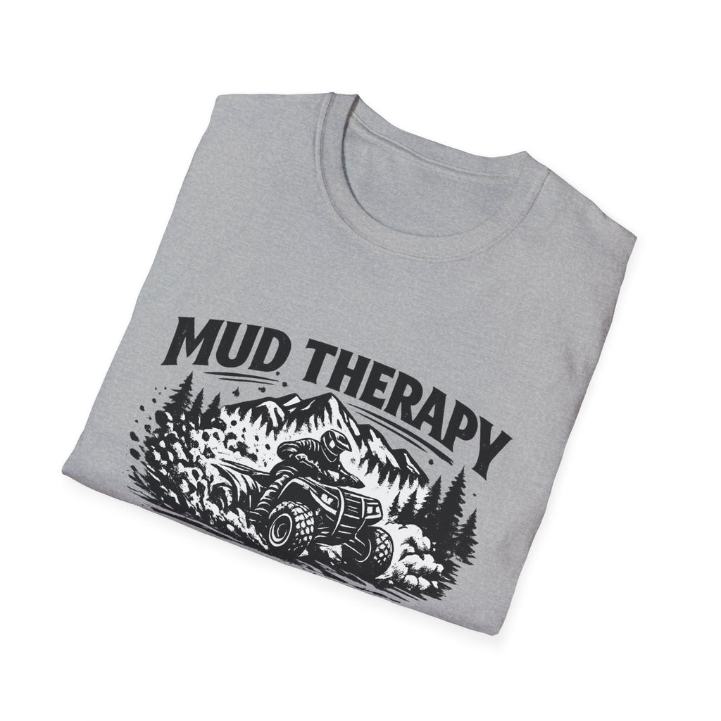 Mud Therapy T-Shirt — Off‑Road ATV Dirt Riding Graphic Tee