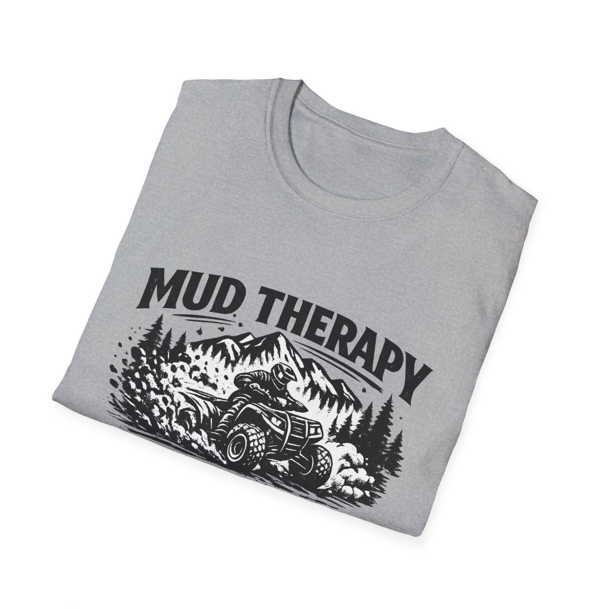 Mud Therapy T-Shirt — Off‑Road ATV Dirt Riding Graphic Tee