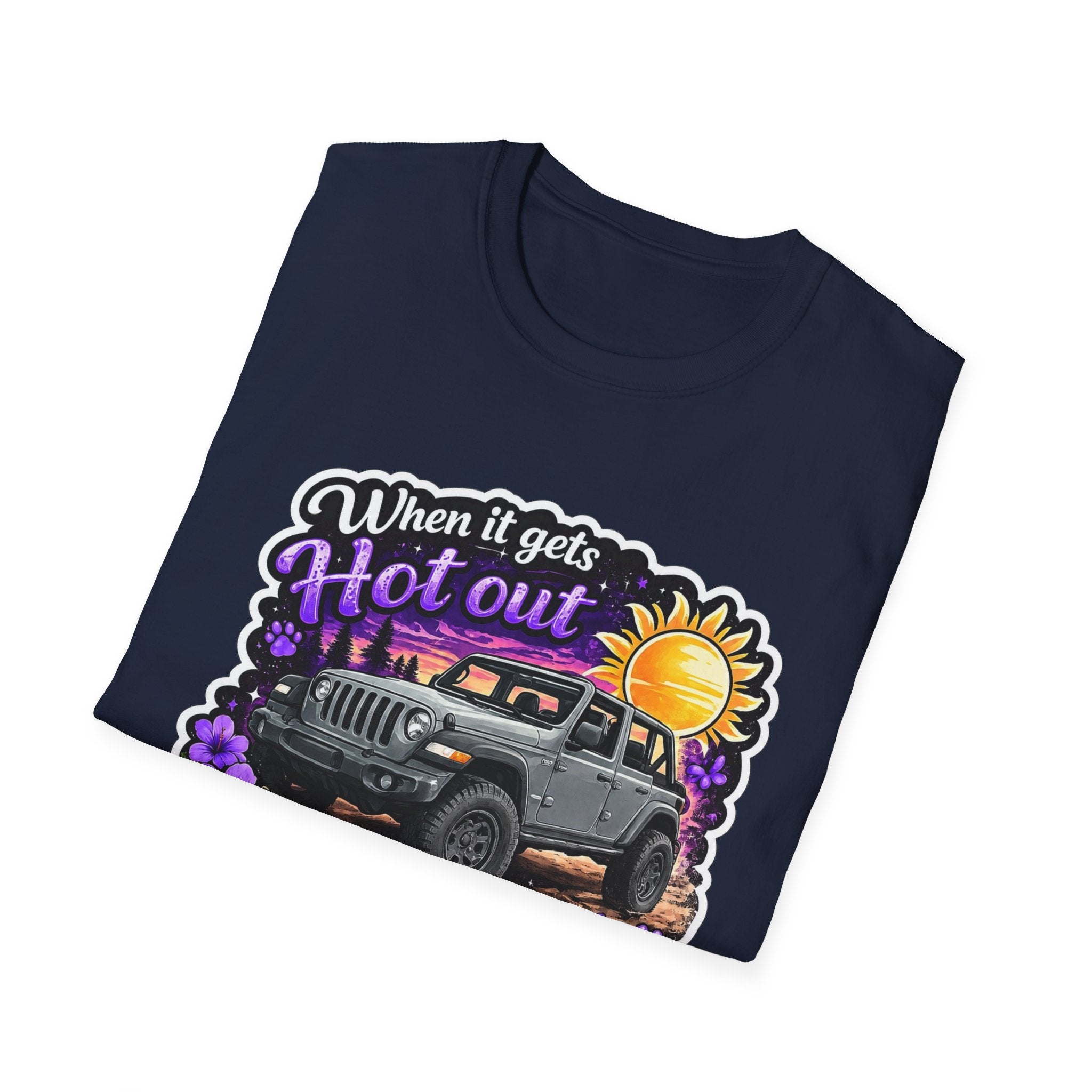When It Gets Hot (Purple) Unisex Softstyle T-Shirt