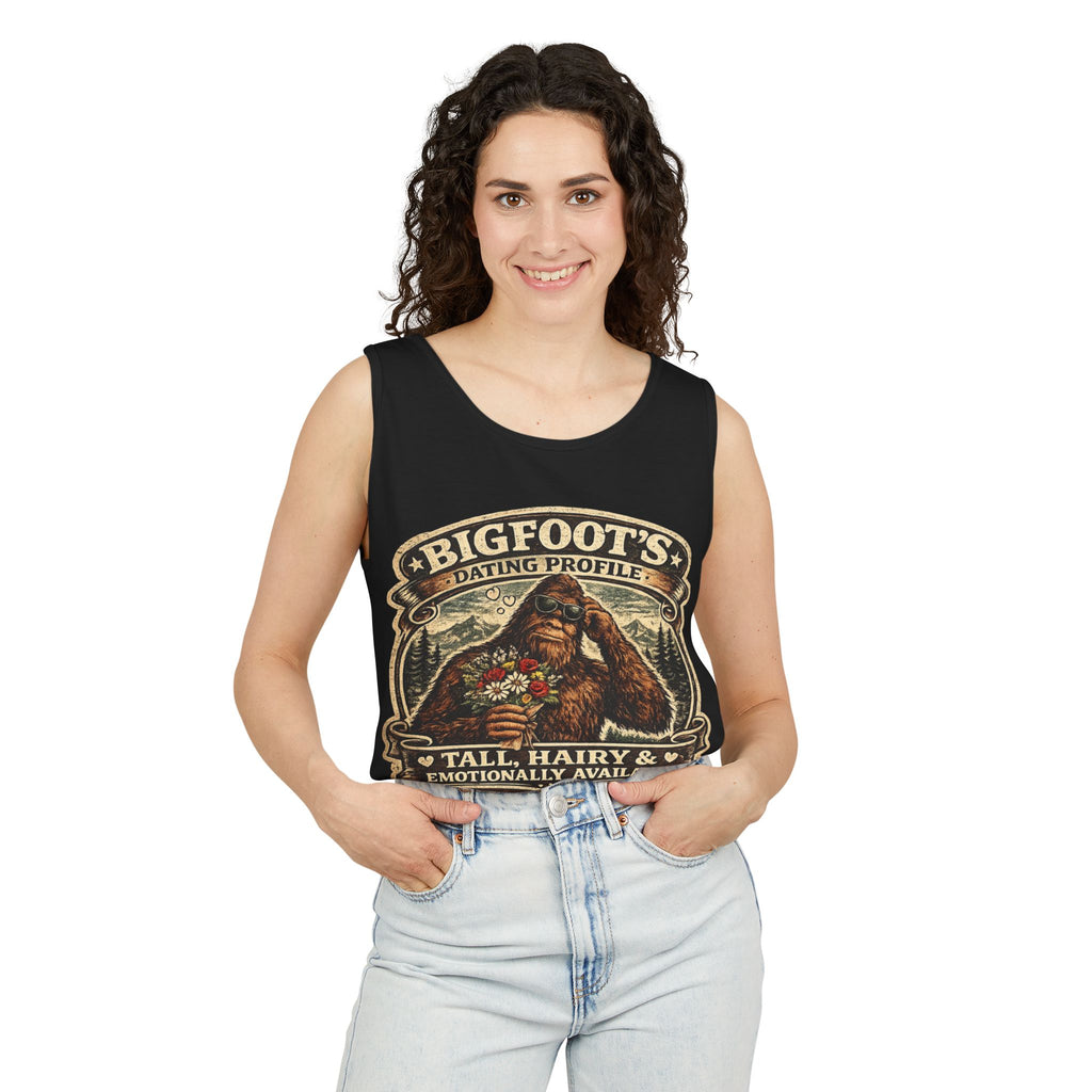 Bigfoot's Dating Profile Tall Hairy & Emotionally Available Tank Top
