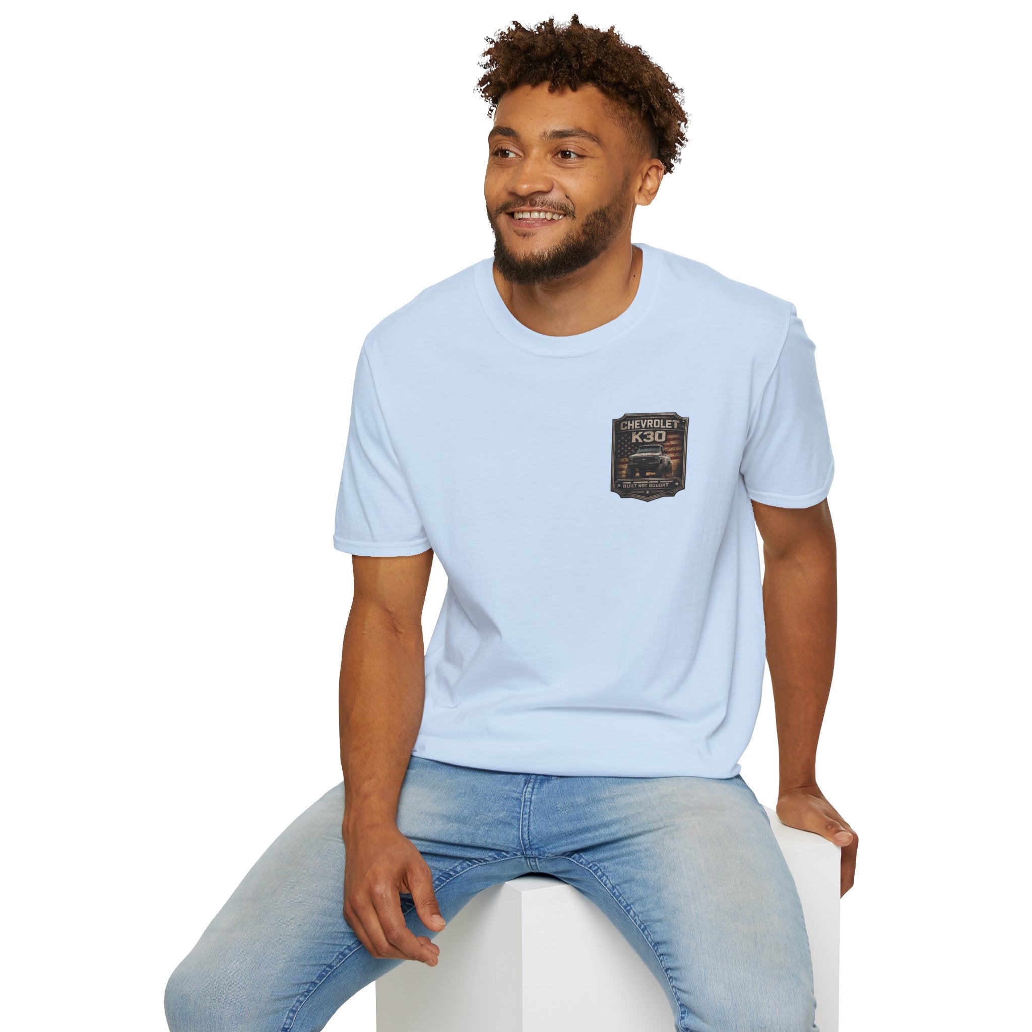 Financial Adviser - Chevrolet K30 Vintage Truck T-Shirt – Retro Chevy K-30 Badge Chest Tee