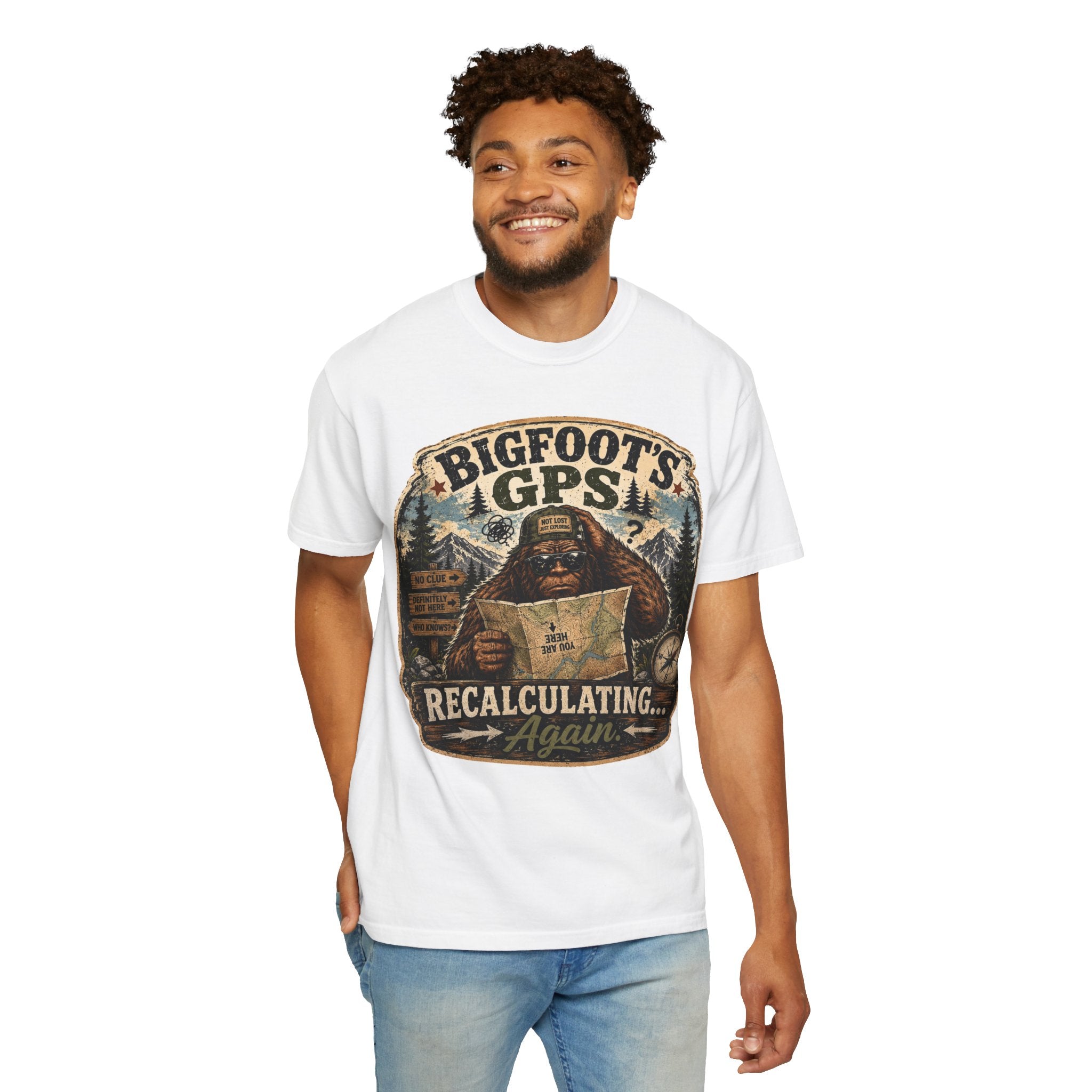 Bigfoot’s GPS Recalculating T-shirt