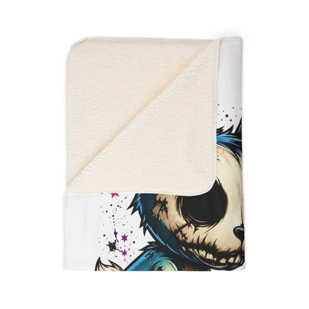 Cute on the Outside Chaos on the Inside Scary Bunny Fleece Sherpa Blanket