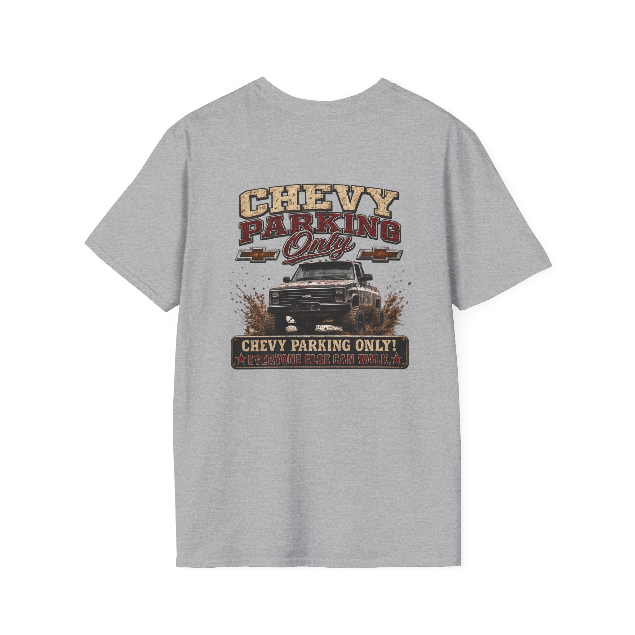 Chevy Parking Only Everyone Else Can Walk - K30 Legacy Edition Badge T-Shirt — 'K30 Legacy Edition 001' Chest Logo